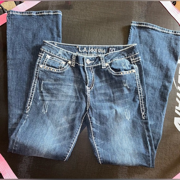 LA Idol Bling Crown Jean - Picture 4 of 6